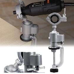 Support de perceuse électrique rotatif à 360 °, étau de Table en aluminium, fixation universelle pivotante 