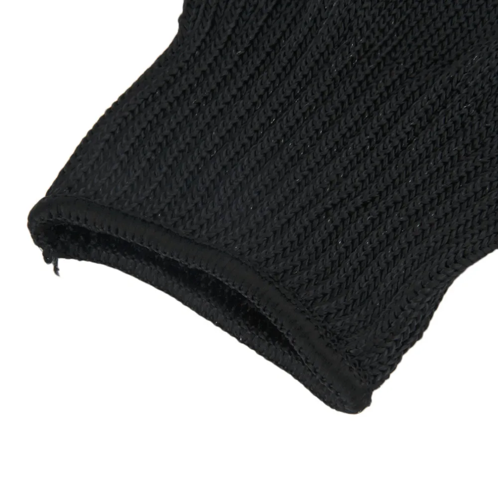 1 пара черных рабочих защитных перчаток для охоты, устойчивые к порезам защитные перчатки из нержавеющей стали для мясника, противорезающие перчатки, дропшиппинг