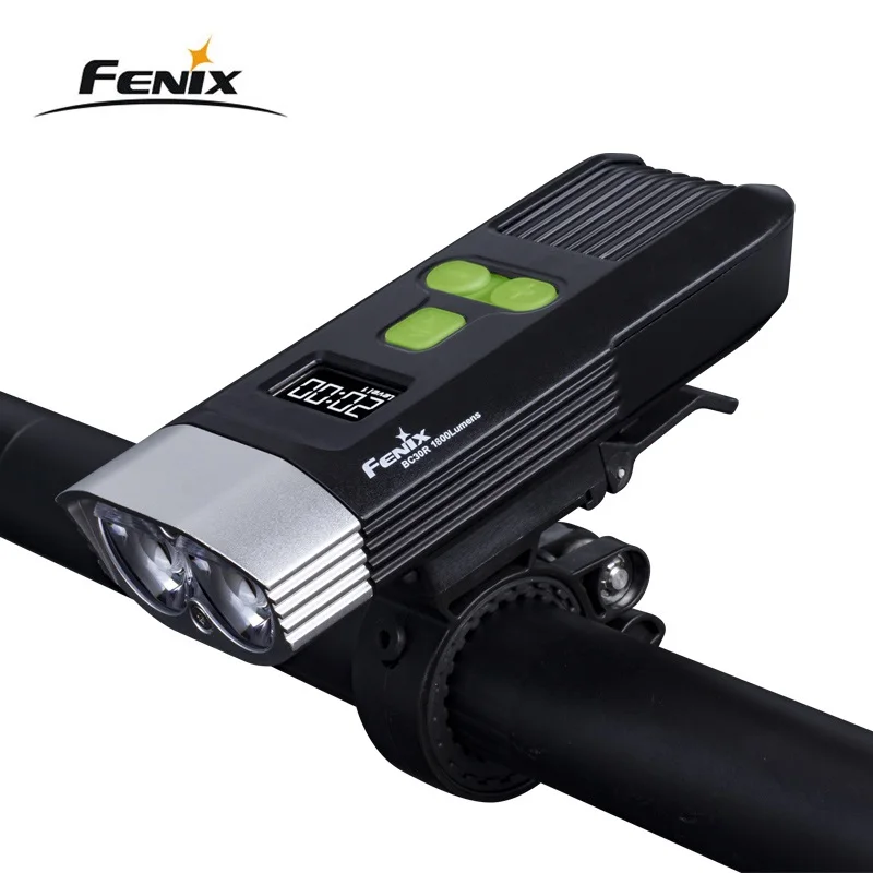 Fenix BC30R Cree XM-L2 U2 светодиодный высокой интенсивности велосипед легкое Зарядное устройство USB встроенный литиевый аккумулятор O светодиодный экран