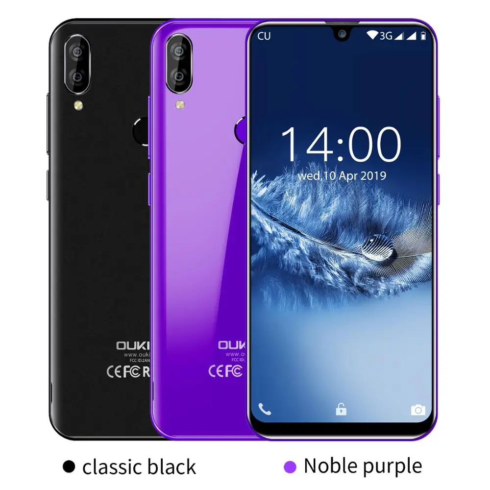 OUKITEL C16, 5,71 дюйма, HD+ 19:9, дроп, смартфон, отпечаток пальца, Android 9,0, мобильный телефон MT6580P, 2 Гб ram, 16 ГБ rom, 2600 мАч, разблокировка