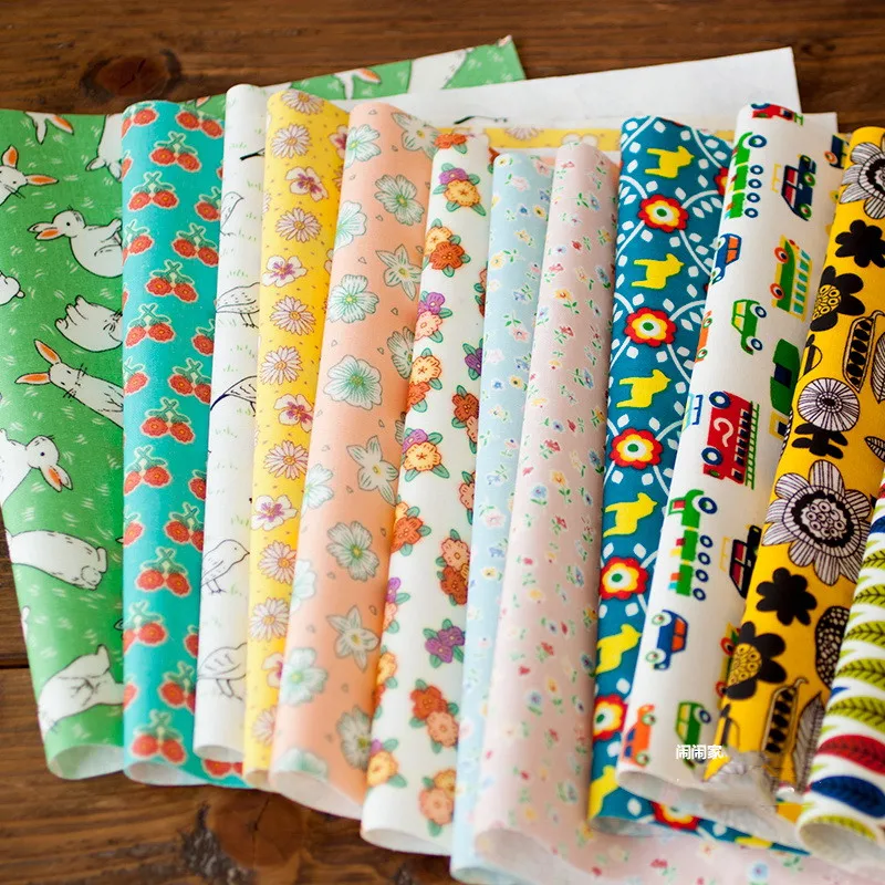 

waterproof cotton with linen Japanese and Korean waterproof and rainproof bag mat handmade fabric