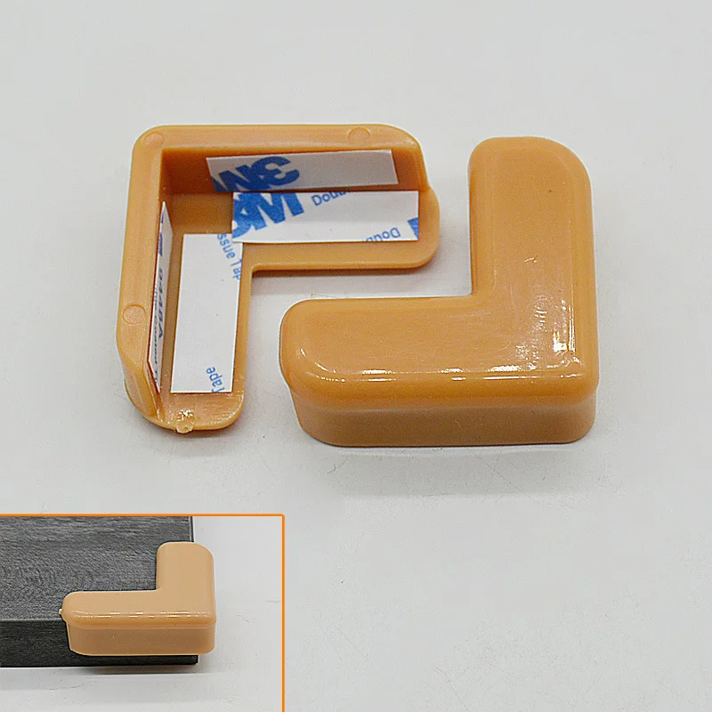 4 шт./компл. Детская безопасность L форма Прозрачная защитная крышка для стола