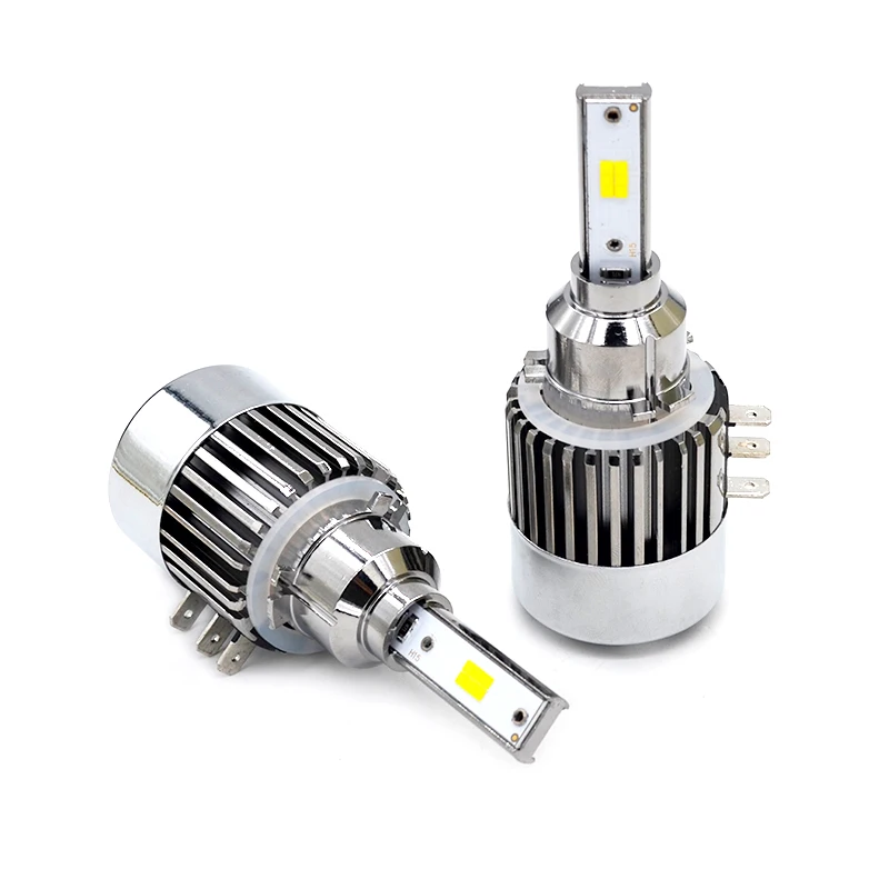 HIDLT 2PCS 12V-24V Car LED Headlight H15 120W 6500K White Super Bright Canbus Error Free Auto LED Replacement Fog Lamp Bulbs (4)