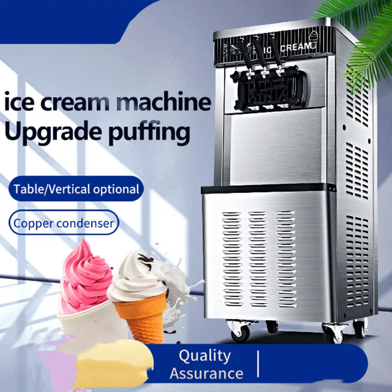 Professional High Quality Floor Stand Intelligence Automatic Commercial 3 Flavor Soft Ice Cream Machine For Food & Beverage Shop | Бытовая