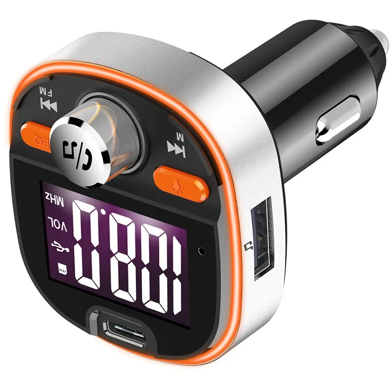 1," Автомобильный fm-передатчик Bluetooth 5,0 MP3-плеер с ЖК-экраном PD3.0 Быстрая зарядка DSP Handsfree TF карта U диск аудио адаптер