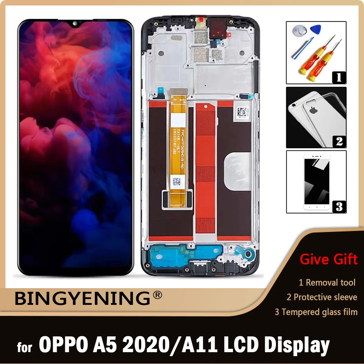 Дисплейный модуль для OPPO A5 2020 6 5 дюйма с рамкой/без рамки | Мобильные телефоны и