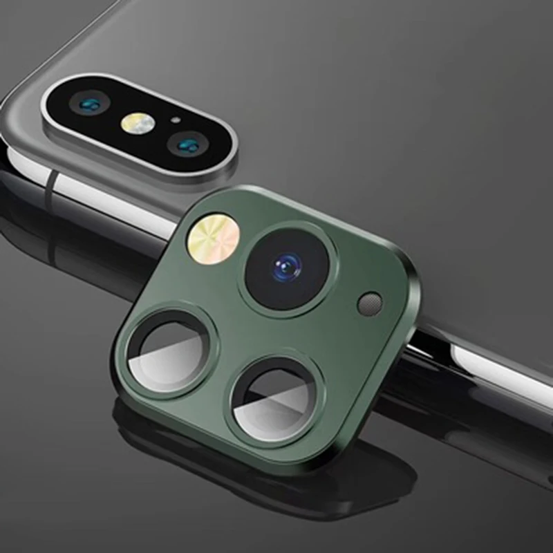 Наклейка на объектив для iPhone XR/XS чехол камеры с сменой секунд поддельная камера 11