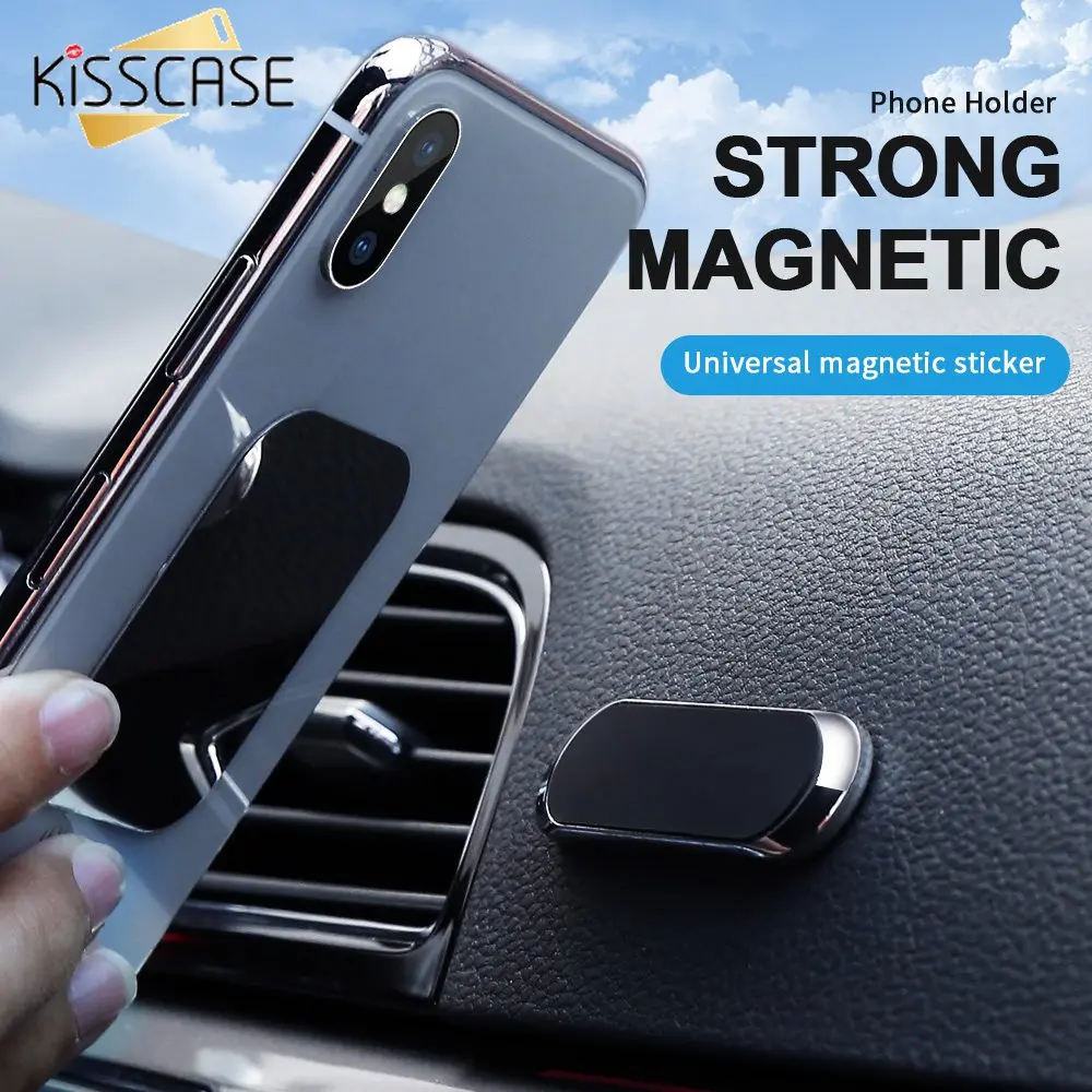 Магнитный автомобильный держатель KISSCASE для телефона iPhone 7 Samsung a50 настенный