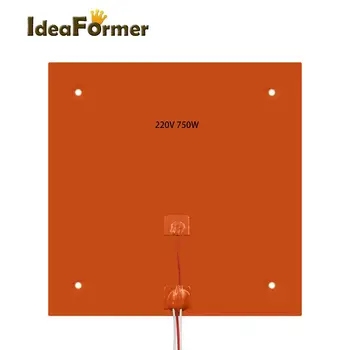 

3D Printer parts Heated Bed Platform Silicone Heated Bed 310x310mm 220v 750w For Creality CR-10 10s pro Heating Pad Build Plate