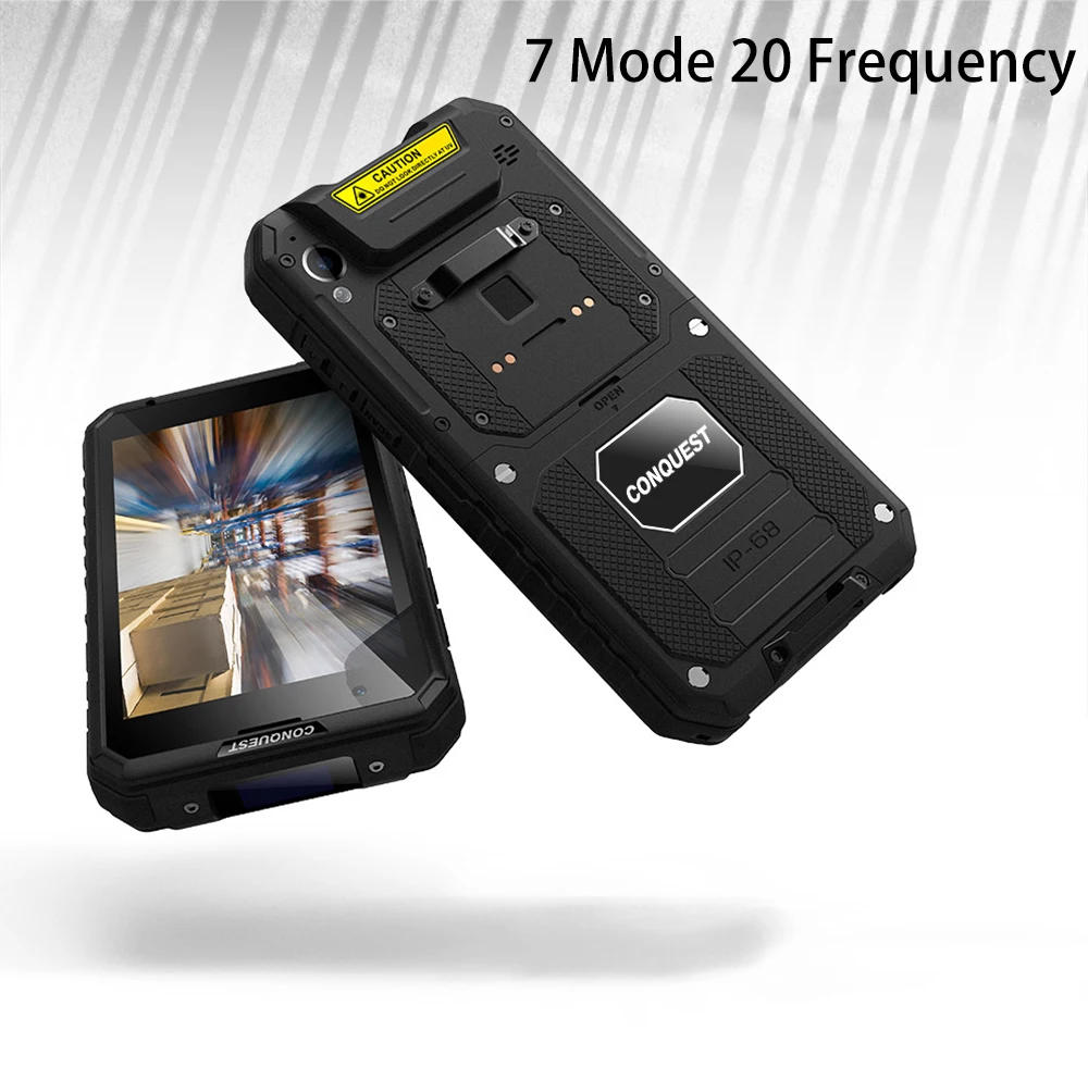 CONQUEST S10 IP68 рация прочный телефон с мощным фонариком/штрих/QR код/RFID/NFC и IoT
