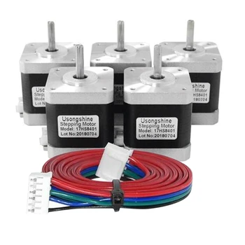 

5Pcs/Lot Nema 17 Version Lettering Motor 17HS4401 4-Lead Nema17 Stepper Motor 17HS4401-XH2.54 42 Motor for 3D Printer