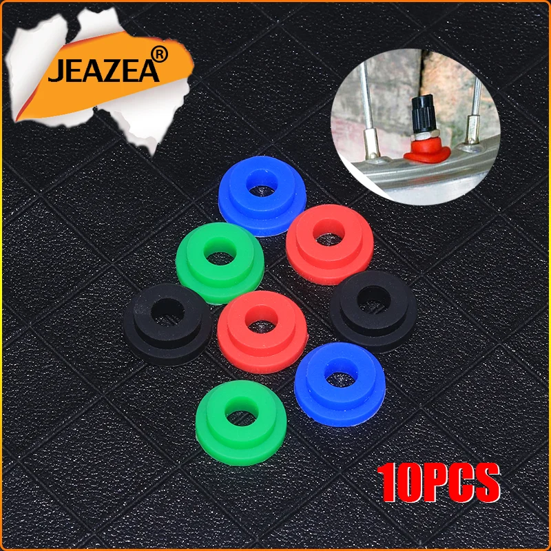 JEAZEA 10Pcs Dirt Bike ATV UTV Air Valve Stem Mud Guards Tire Tube Caps Silicone Rubber Motorcycle Accessories | Автомобили и