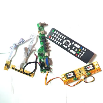 

For HSD170ME13-A06/A07 LCD panel monitor keyboard+Remote+Inverter HDMI VGA USB AV RF T.V53 drive card board LVDS 4CCFL 30Pin Kit