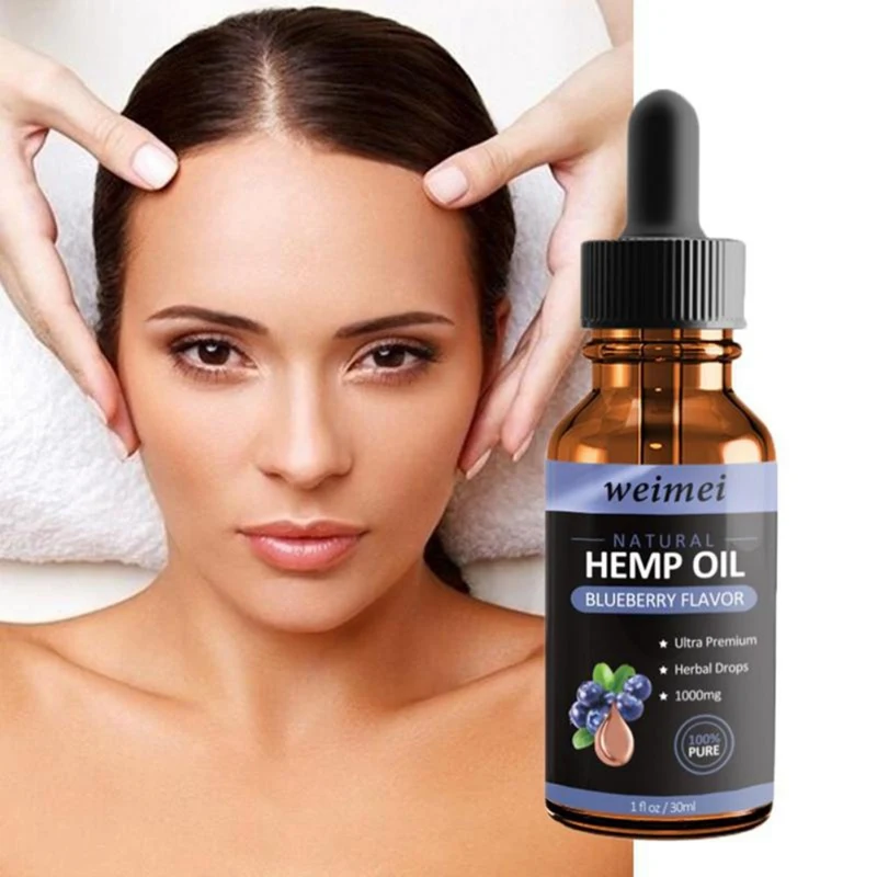 

Blueberry Massage Oil Hemp Oil Nourishing Skin Relieve Muscle Pain Soothing Stress Improve Sleeping Essential Oil Body Skin Care
