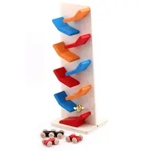 Складная 9 зигзаг раздвижная машина деревянная лестница маленький шкив строительный блок игрушка