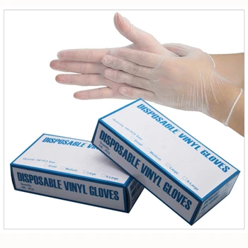 

100Pcs Microblading Supplies Disposable Tattoo Gloves Transparent Home Use Cleaning Kitchen Cooking Glove Tools