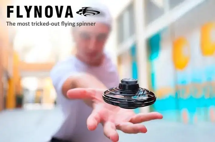 FlyNova UFO Спиннер для детей и взрослых, портативный Спиннер с вращением на 360 °, игрушка для снятия стресса, Забавные пальчики, Детские Подарочные игрушки