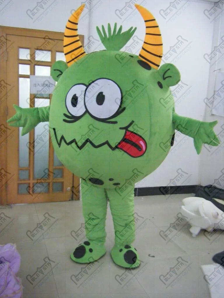 Желтый Рог Мультфильм Монстр маскоты костюмы арбуз costumse