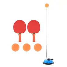 Sucked Type Home Table Tennis Trainer Set Flexible Shaft Practice Adjustable Office Racket Rebound Myopia Prevention Children