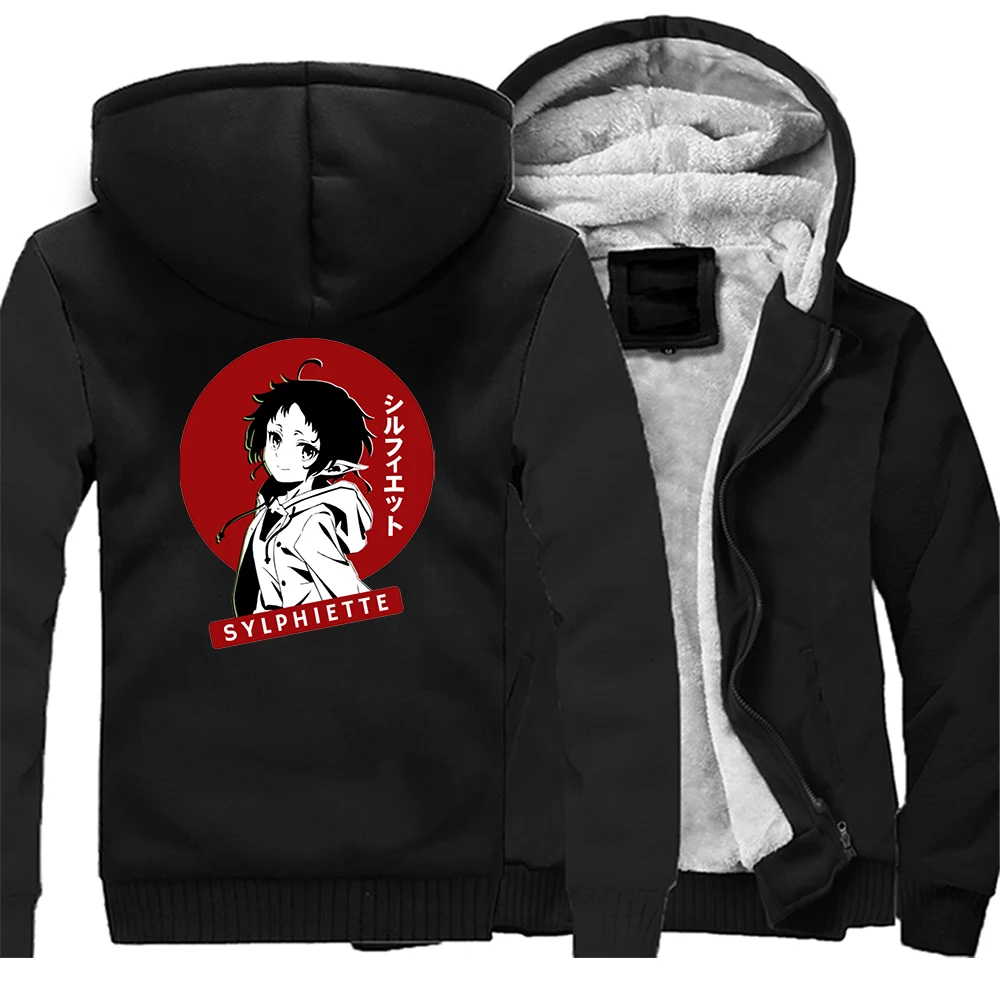 

Jobless Reincarnation Japan Anime Girl Bodywarm Men Hoodies Jacket Warm Tracksuit Hooded Sweatshirts Men's Fleece Hoodies