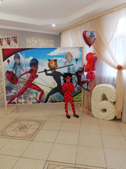 SHENGYONGBAO Виниловый фон для фотосъемки на заказ на Рождество и день рождения цифровой фон для фотосъемки с изображением божьей коровки SQ-2001
