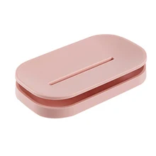 Двухслойная мыльница для слива воды в скандинавском стиле, держатель для мыла, герметичный чехол для посуды, нескользящий чехол для мыла для ванной комнаты, туалета, белья, мыльницы