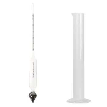 

Hydrometer Tester Vintage measuring bottle Set Tools Alcoholmeter Alcohol Meter Wine Concentration Meter 0-50 hydrometer Tools