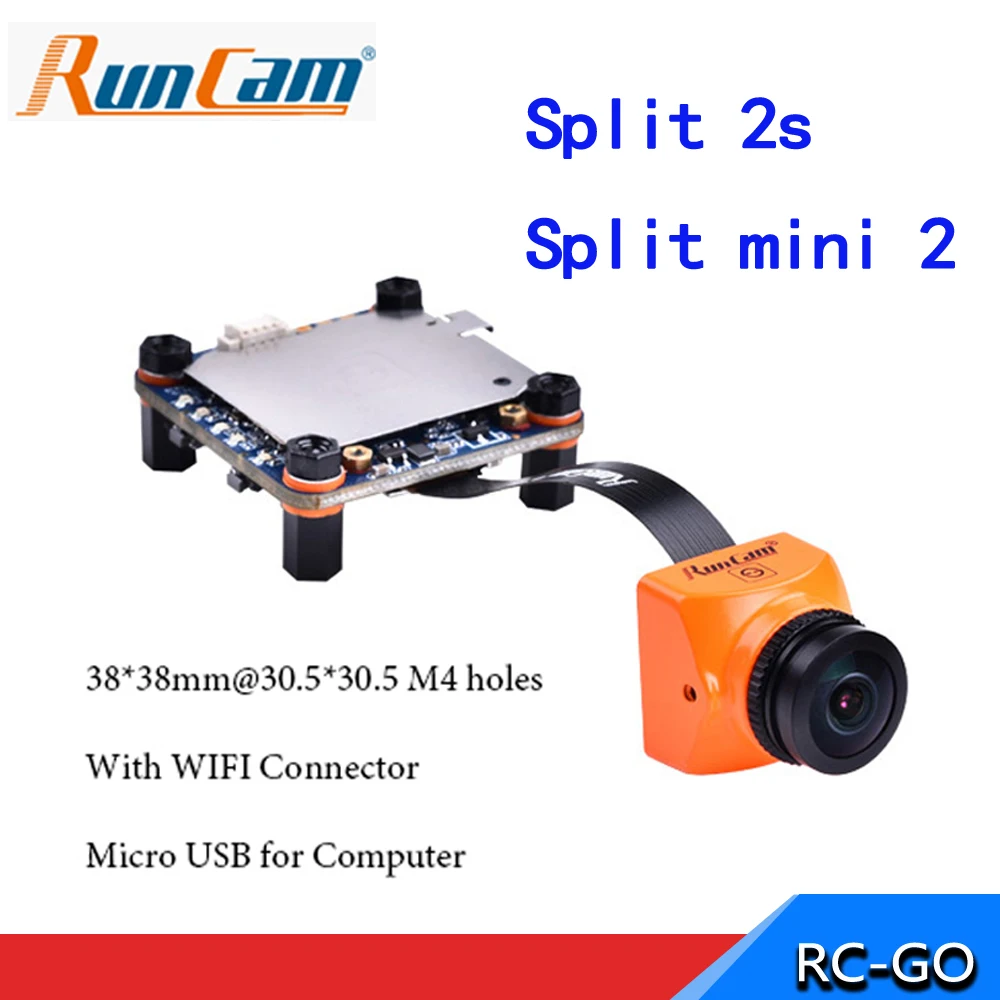 

RunCam Split 2s/ Split mini 2 FPV Camera Wifi 1080P 60fps HD Recording plus WDR NTSC/PAL Switchable for Runcam Split 2 Upgraded