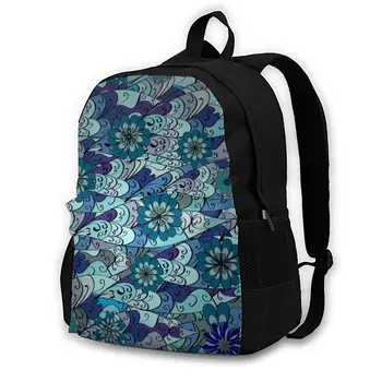 

Men WomenFlowers Raster Radial Gradient Shadow Backpack Students High Middle School Bags For Laptop Travel Backpacks