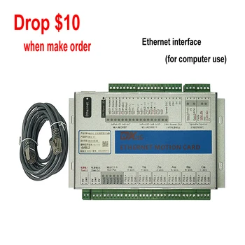 

New Ethernet Port 2MHz Mach3 CNC Motion Control Card MK3 MK4 MK6 Controller Engraving Machine Wood Router Breakout Board