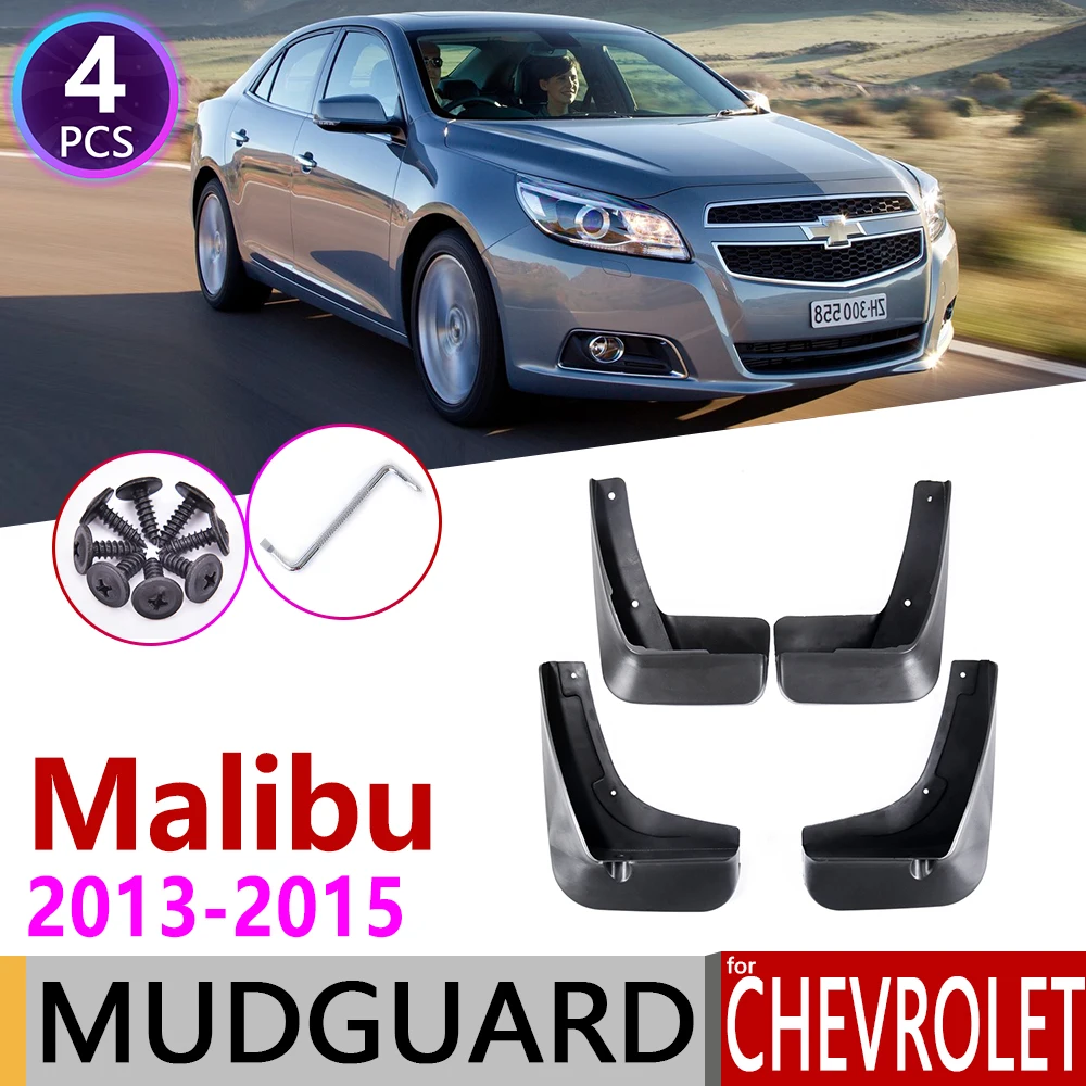 Mud Flap Splash Guard 4pcs Kit For Chevrolet Malibu 2013-2015