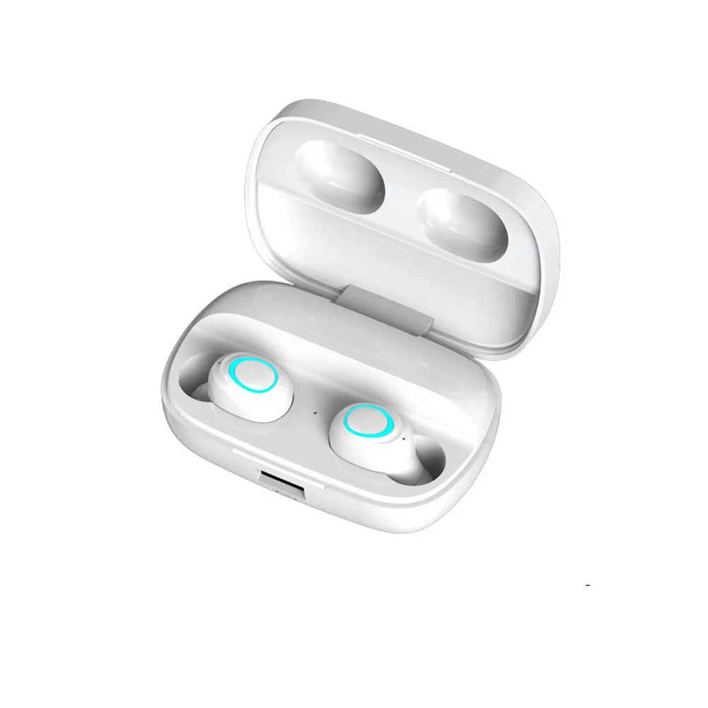 Белый S11 Bluetooth 5,0 беспроводные наушники-вкладыши стерео Смарт шумоподавление большая емкость аккумулятора с зарядным отсеком - Цвет: Белый
