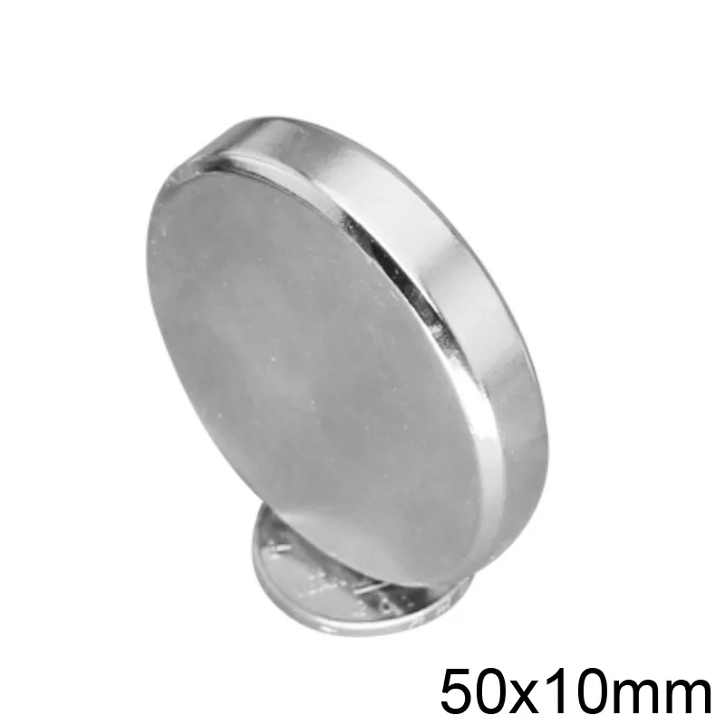 

1/2/3PCS 50x10 mm Super Powerful Strong Magnetic 50mmx10mm Permanent Neodymium Magnets 50x10mm Big Round Magnet 50*10 mm