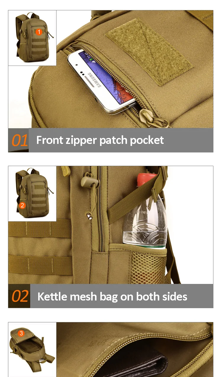 Водонепроницаемый Военный 12L армейский рюкзак, мужской moletactical рюкзак, женские спортивные горные рюкзаки, походные рюкзаки для путешествий
