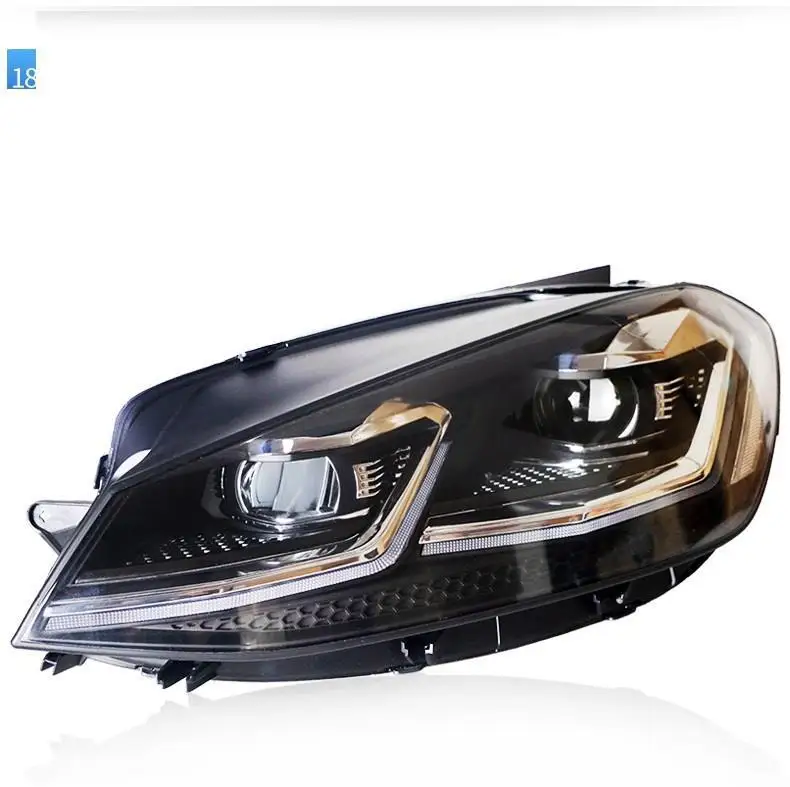 Led Para Авто дневные ходовые Боковые указатели поворота освещение автомобиля фары Задние фары 14 15 16 17 для Volkswagen Golf 7