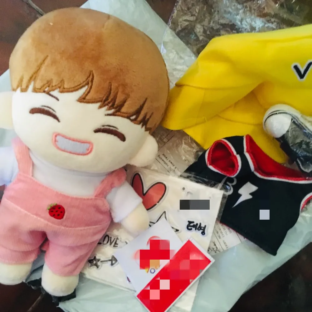 Корея Kawaii Плюшевые Куклы Игрушка мягкая кукла с одеждой милые PP хлопок мягкие куклы Коллекция поклонников подарок игрушки для детей день рождения