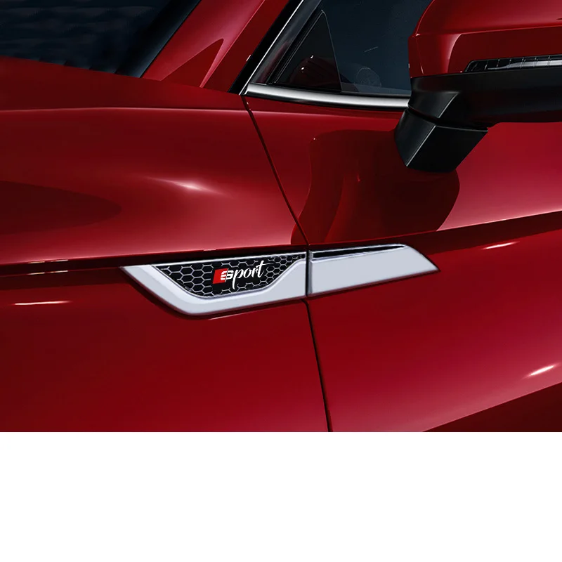 Lsrtw2017 цинкового сплава края двери автомобиля боковой знак планки для Audi A4 A6 Q3 Q5 Q5 A3 Q7 аксессуары