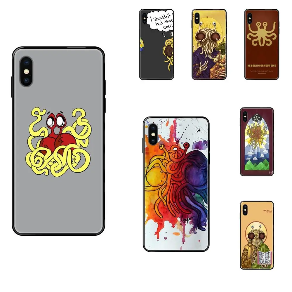 ТПУ протектор летающие спагетти Monsterism fsm для Huawei P8 P9 P10 P20 P30 P40 P Smart Lite Plus Pro 2017 2019 |