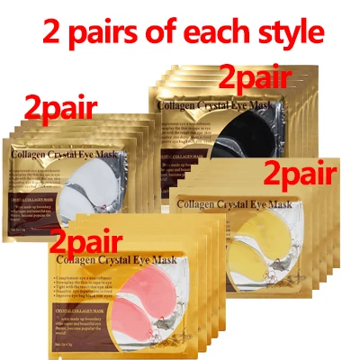 Eye Patches Hyaluronic Acids Microneedle Eye Pads Moisturizing Wrinkles Fine Lines Dark Circles Removal Collagen Eye Mask Patch 8pair style I