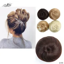 Xuanguang faixa de borracha reta scrunchie marrom loira пончик-шиньон накидка для волос