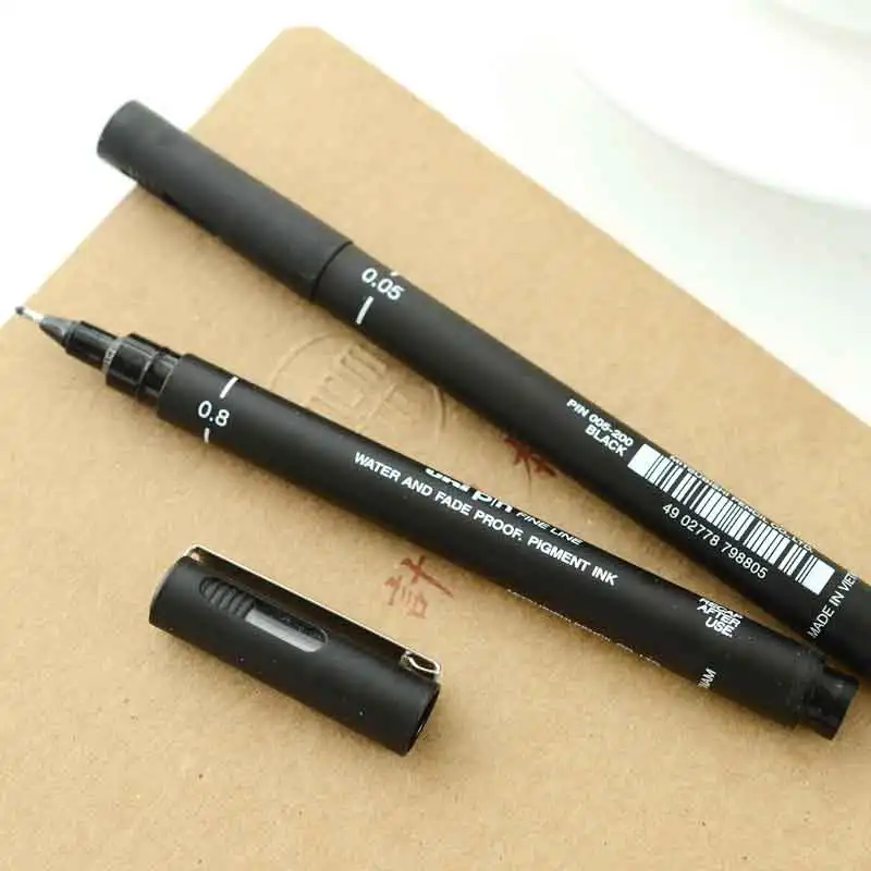 6 шт./компл. ручка для рисования ультратонкие чернильные маркеры черная эскизная