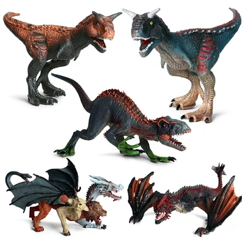 

5Styles Big Size 2019 New Jurassic Wild Life Dinosaur Toys World Park Raptor Plastic Model Action Figures Kids Gift Home Deco