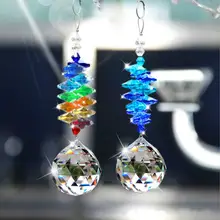 H& D Кристалл Suncatchers Радуга производитель окна висячие орнамент чакра хрустальные подвески для дома, офиса, сада декор(2 упаковки
