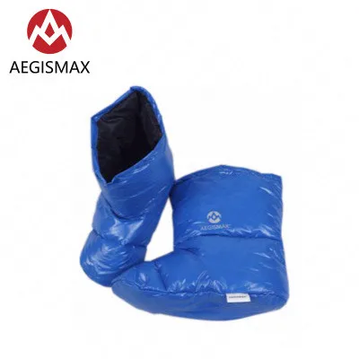 Blue AEGISMAX/Ультралегкая Нескользящая теплая зимняя обувь унисекс на утином пуху; хлопковая обувь на мягкой подошве; домашняя теплая обувь - Цвет: Blue