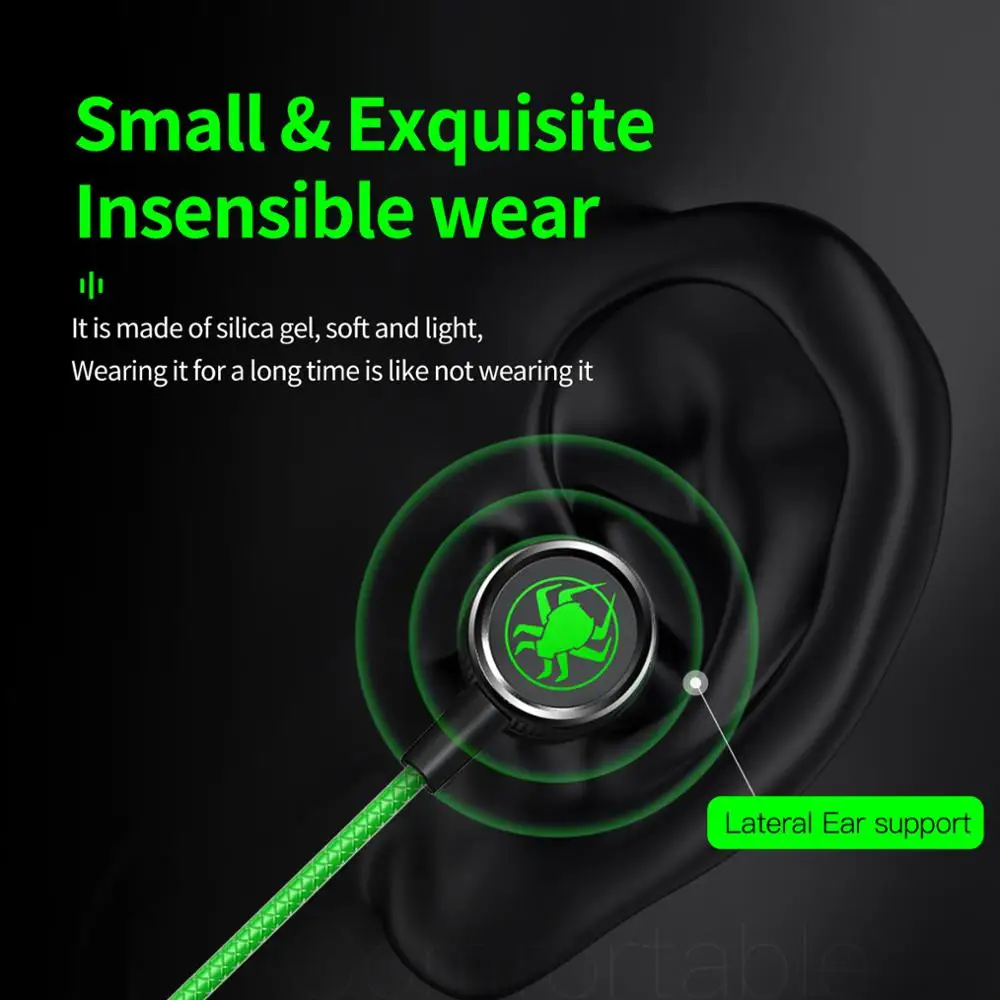 PLEXTONE G15 New product upgrade 3 5mm in ear wired gaming earphone with mic noise reduction music metal magnetic headset