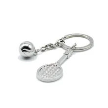 Креативная Теннисная ракетка для бадминтона с надписью, настраиваемый логотип, маленькие подарки, брелок с подвеской