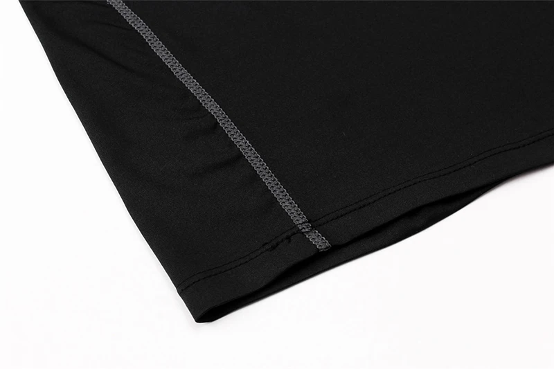 Acefancy Black Cop Top Compression Short Leeve T Shirt Sport for Men Gym Shorts Stretchy Tops 71605 Male Sportwear Gym Clothes