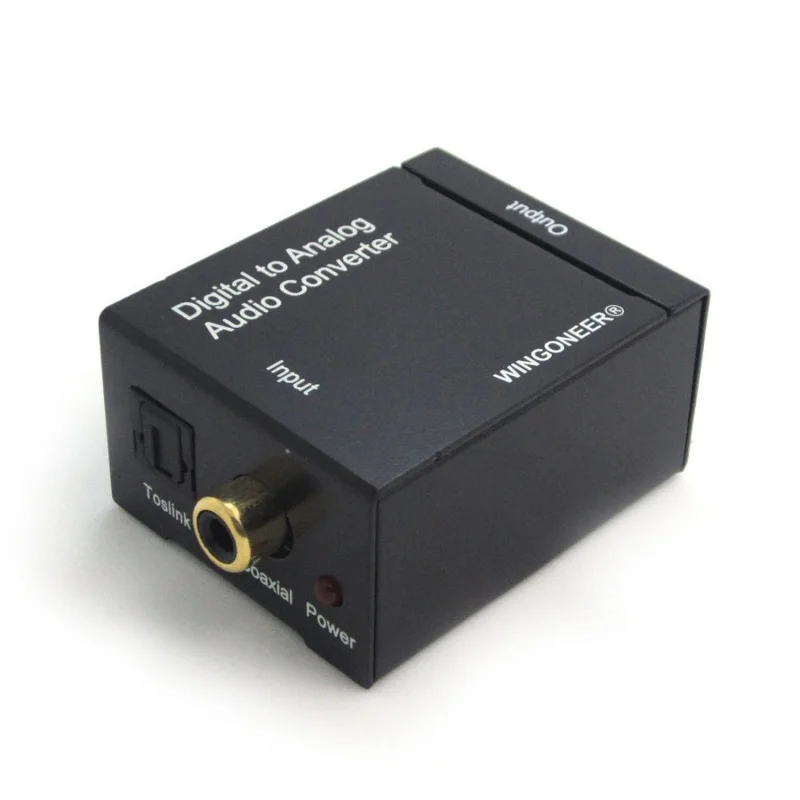 Цифровой Toslink/SPDIF в аналоговый стерео 2 x RCA аудио конвертер-цифровой аудио конвертер(Toslink и коаксиальный) в аналоговый(Cinch