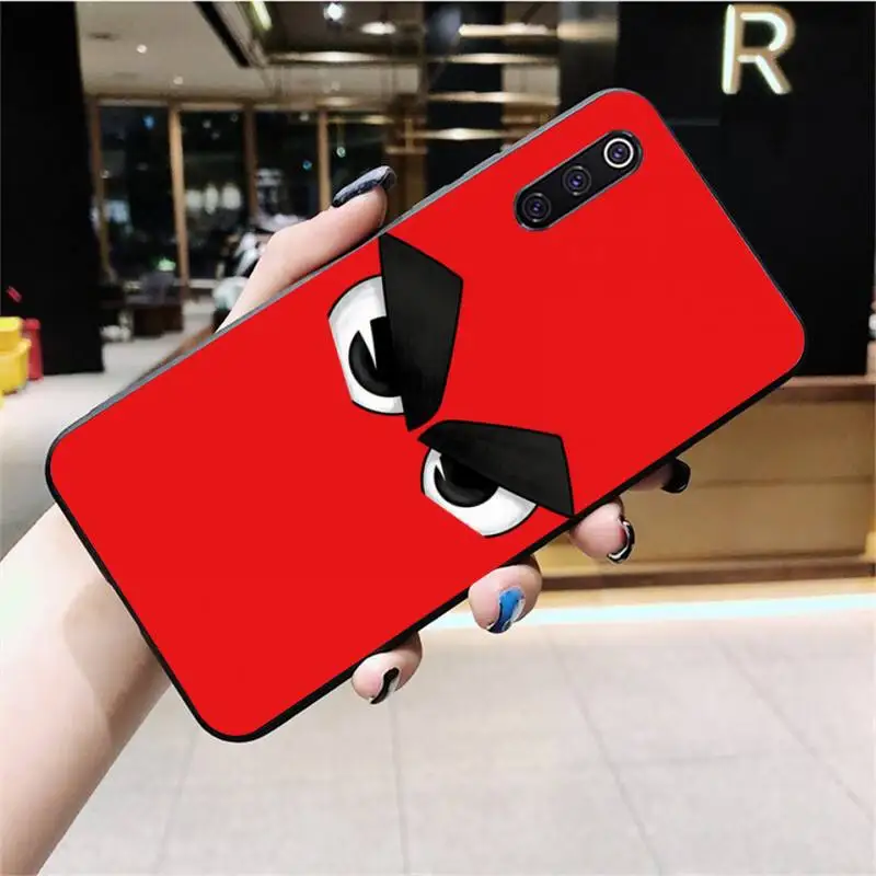 leather case for xiaomi HPCHCJHM Funny Faces Soft Silicone Black Phone Case for Xiaomi Mi10 10Pro 10 lite Mi9 9SE 8SE Pocophone F1 Mi8 Lite xiaomi leather case