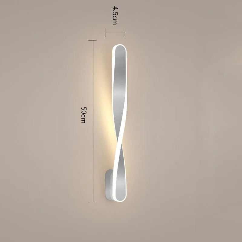 WECUS) Modern Nordic spiral wall lights, creative twist wall lamp, designer-specific, suitable for high-end decoration